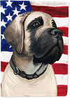 Ck6513Gf English Mastiff Dog American Flag Garden Flag Mailbox Flag Decorative Y
