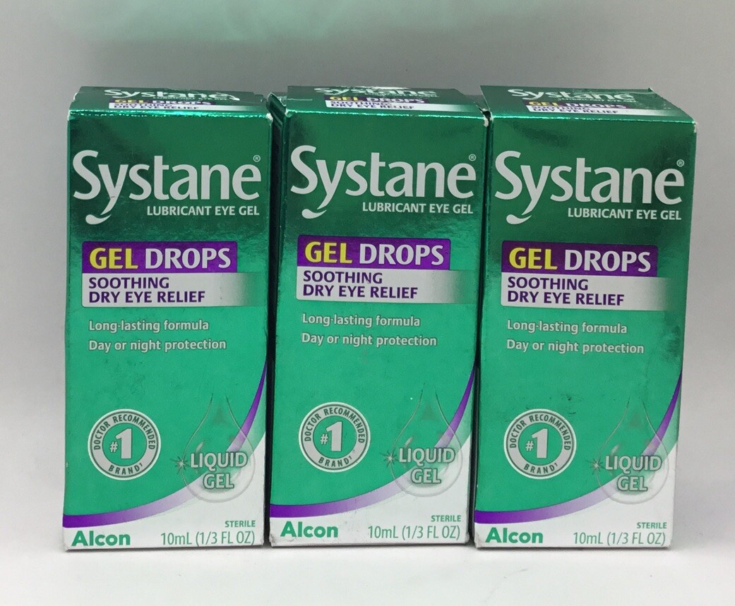 Exp 4/26 (3) Systane Liquid GEL Lubricant Eye Drops 10x3=30 ml EXP 4/26 Exp 4/26 (3) Systane Liquid GEL Lubricant Eye Drops 10x3=30 ml EXP 4/26