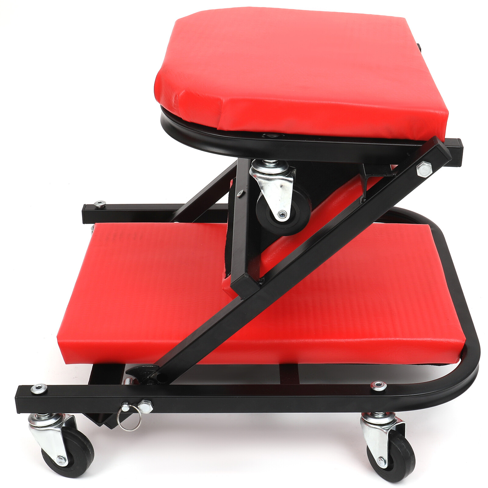 36'' 2 in 1 ZCreeper Seat Rolling Mechanics Chair Garage Stools Shop