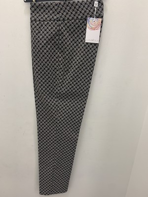 Luisa Damen Hose Lila Mikromuster In Punto Milano Neue Kollektion 