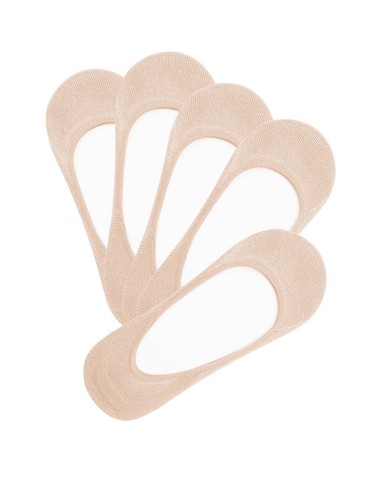 Lot De 6 Paires De Chaussettes 100% Coton, Taille 2-8, Beige, Unisexe Adulte