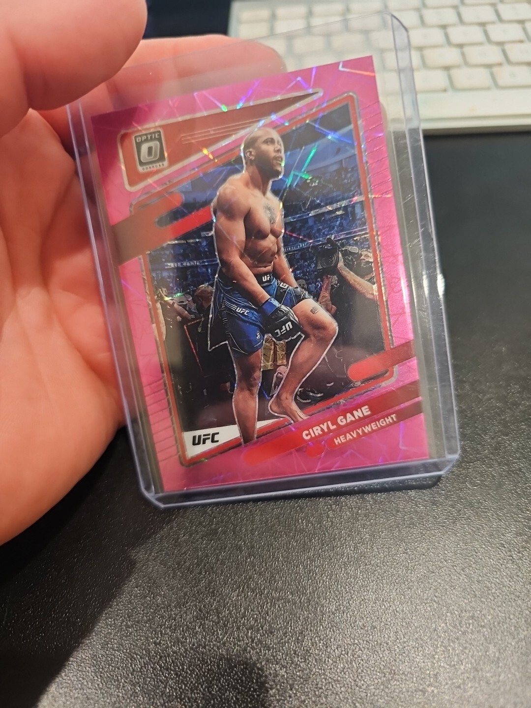 2022 Panini Donruss Optic UFC Pink Velocity Prizm /79 Ciryl Gane #40