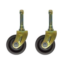 SET OF 2 BED FRAME LOW CASTER WHEELS WITH SOCKET INSERTS