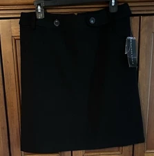 Madison Studio sz 6 women's lined black Skirt   NWT $58