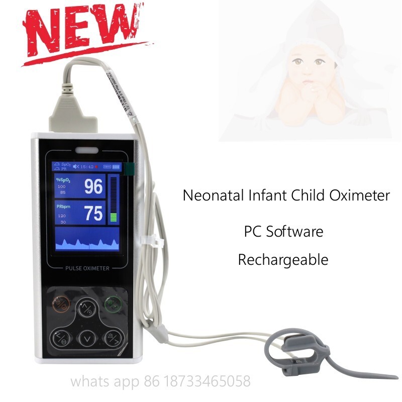 Image of Neonatal Oximeter Spo2 Blood Oxygen Pulse Heart Rate PI Monitor PC SW Alarm