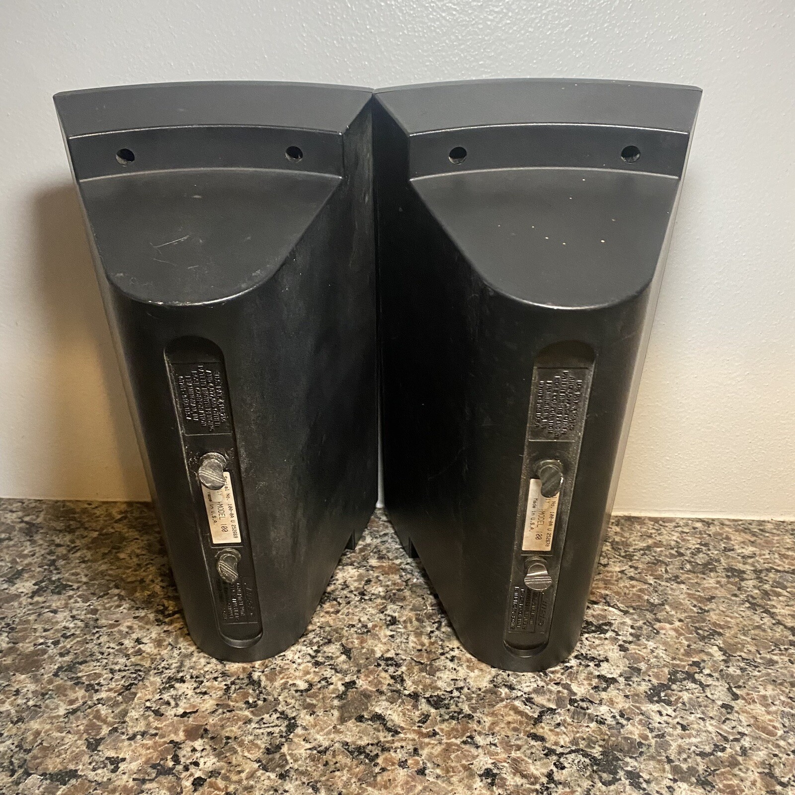 Bose Model 100 Speakers Indoor/Outdoor Pair (Left &Right) Black