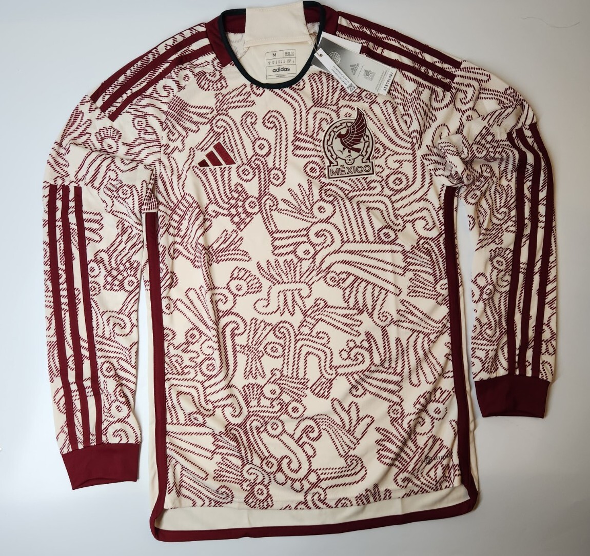 Mexico Away 2022 Long Sleeve Jersey Adidas White M2XL NWT HE8853 eBay