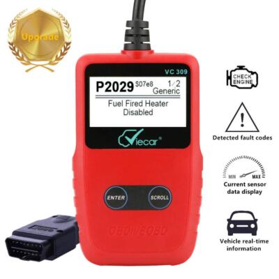 VC309 KÖNNEN OBD2 Scanner EOBD Code Reader Für Asiatischen Europäischen Auto DHL