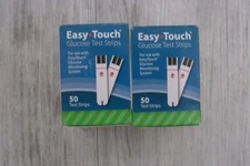 Easy Touch Blood Glucose Test Strips Box of 100 CT (2 Boxes X 50 CT) Exp 5/26