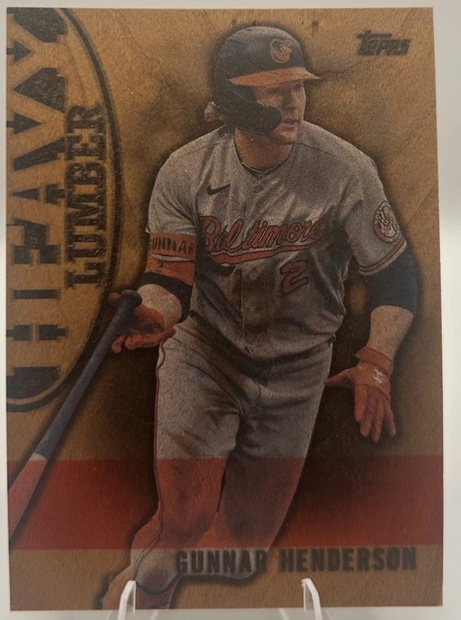 2024 Topps Update Series - Heavy Lumber WOOD Gunnar Henderson SSP Orioles