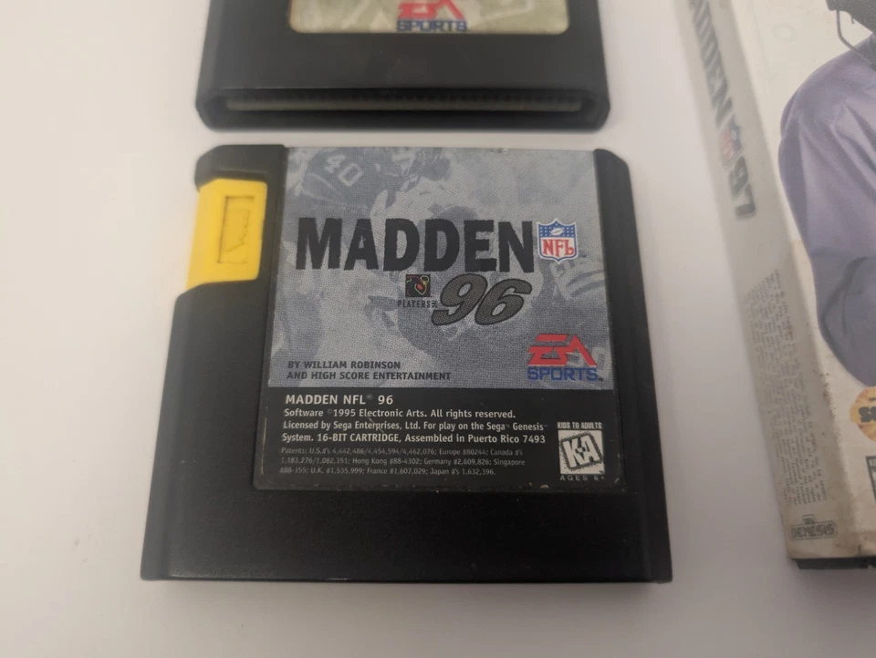 Madden 95, 96, 97 Sega Genesis Bundle - Image 2 of 4
