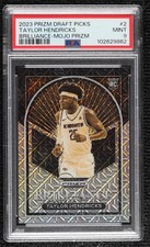 2023 Prizm Draft Picks Brilliance Mojo 21/25 Taylor Hendricks #2 PSA 9 MINT 0x3f