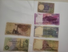 Historische und moderne Banknoten &Auml;gypten, Indien und Indonesien