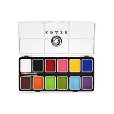 Kraze FX Fundamentals Professional 12 Color Face Paint Palette (6 g... Fast Ship