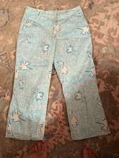Vintage Lilly Pulitzer, Women  s Crop Hide And Seek Pant Sz 8 Rare 