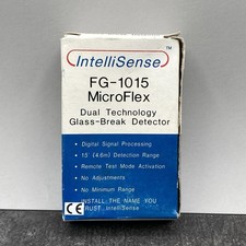 New Intellisense MicroFlex FG-1015 Dual Techology Glass Break Detector 15’ Range