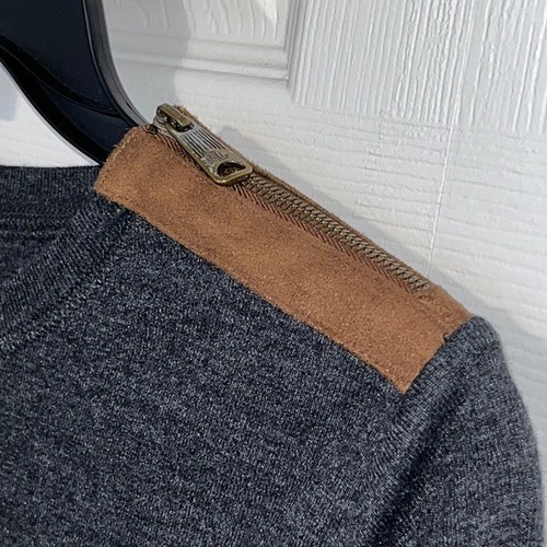 Damen Lauren Ralph Lauren Top Langarm Reißverschluss Schulter Ellenbogen Patch Gr. M - Bild 4 von 12