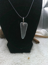 hawaii n Sea glass jewelry sea glass necklace 18 black leather chord