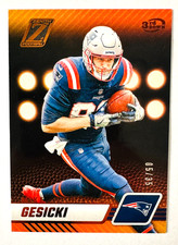 2023 Panini Zenith Mike Gesicki 3rd Down Card SP #/35 Patriots Star!