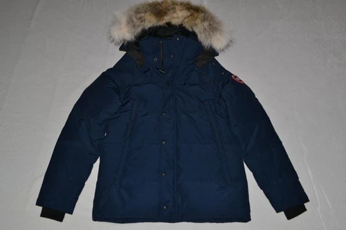 AUTENTICO PARKA CANADA GOOSE UOMO WYNDHAM PIUMINO ATLANTIC NAVY TUTTE LE TAGLIE NUOVO