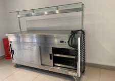 Double door hot cupboard with heated pantry with 13A plug