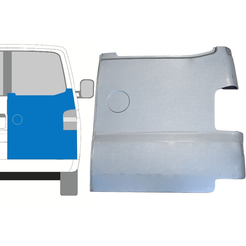 Rear door repair panel for Volkswagen Transporter T5 2003-2015 / Right