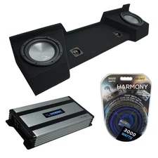 07-13 GMC Sierra Ext Cab Truck Harmony A122 Dual 12" Sub Box & HA-A800.1 Amp