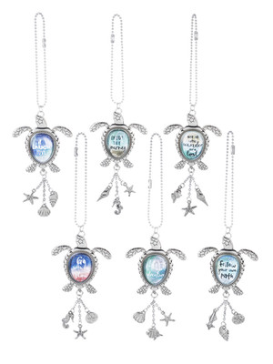 Ganz Car Charm Turtles Inspirational sayings and 3 hanging charms ER54606
