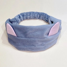Cute Bow Antler Ears Coral Fleece Soft Warm Headband for Women Girl Washing Face