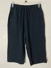 Blair Knit Capri Pants Womens Size MED Elastic Waist Black New Without Tags