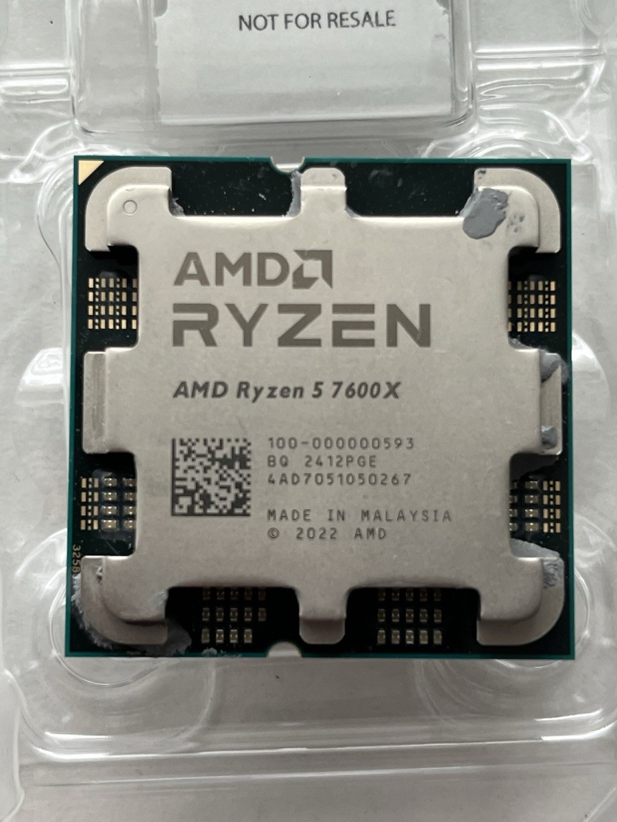 AMD Ryzen 5 7600X Processor 7000 Series CPU Model 100-000000593