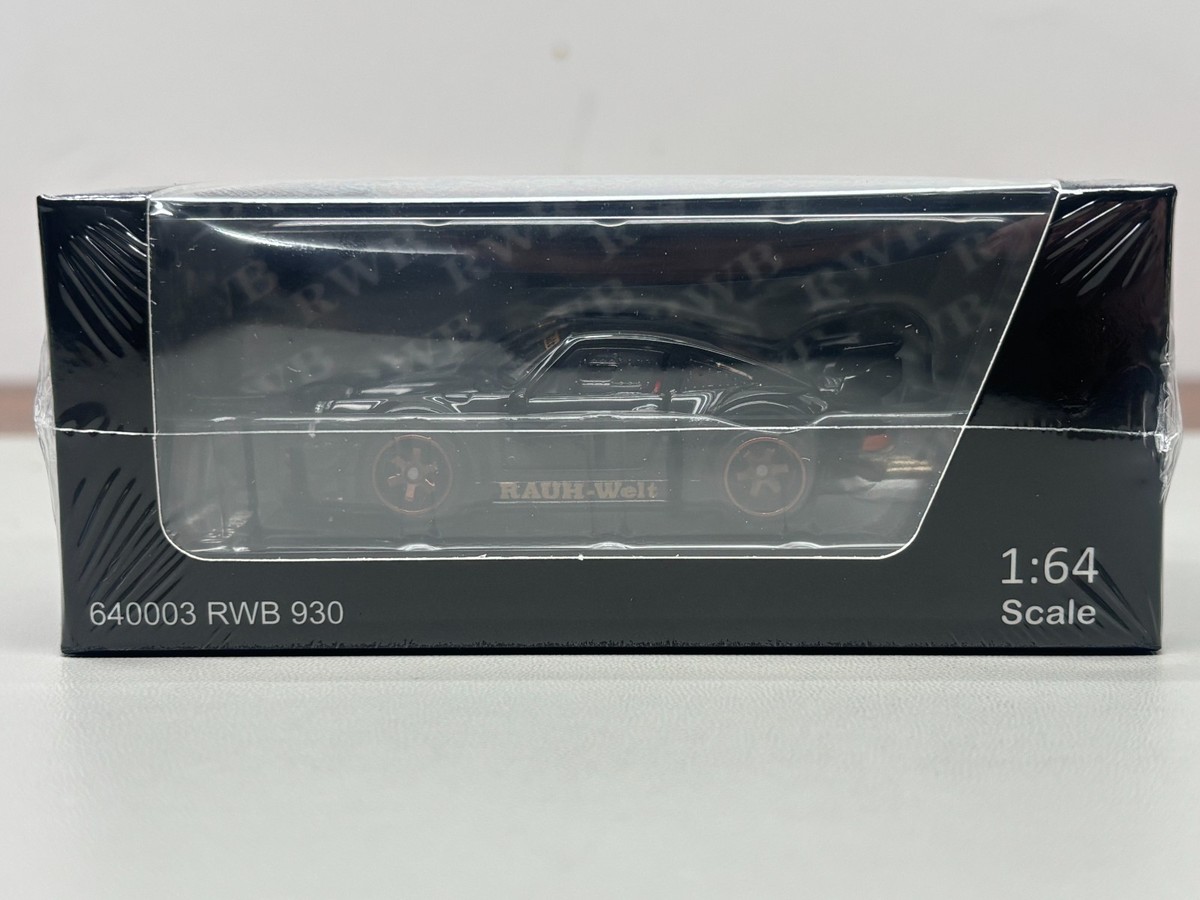 FG 1:64 Black RWB 930 Sports Full Open Diecast Model Car, $38.00