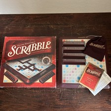 2001 Scrabble Deluxe Turntable Crossword Game. Complete. Parker Brothers Used