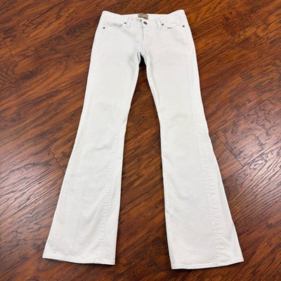 Paige Jeans Womens 28 White Boot Cut Low Rise Laurel Canyon Denim 28x33