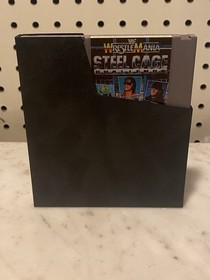 Sigillo ovale WWF WrestleMania: Steel Cage Challenge (NES, 1992) con manuale. Testato
