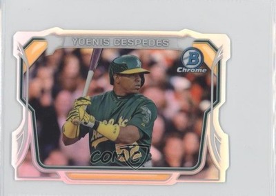 2014 Bowman Chrome Mini Chrome Die-Cut 106/150 Yoenis Cespedes #MC-YC 0c6