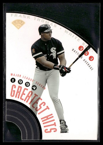 Frank thomas #5 1996 Leaf Frank Thomas Greatest Hits card