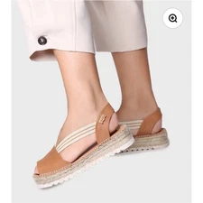 Toni Pons Estel SW Leather Jute platform sandal for women. Size EU 38 US 7.5.