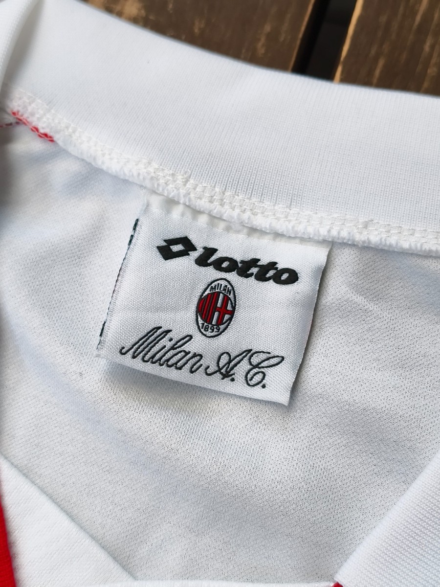 AC Milan 1997-1998 Away Size L Official Soccer Jersey LOTTO