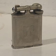JULY 27 1926 1920s VTG ANTIQUE Clark Lift Arm Lighter Platinum Electro Plate DJB