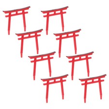  8 Pcs Aquarium Decors Torii Sculpture Fish Tank Landscape Stone Statue