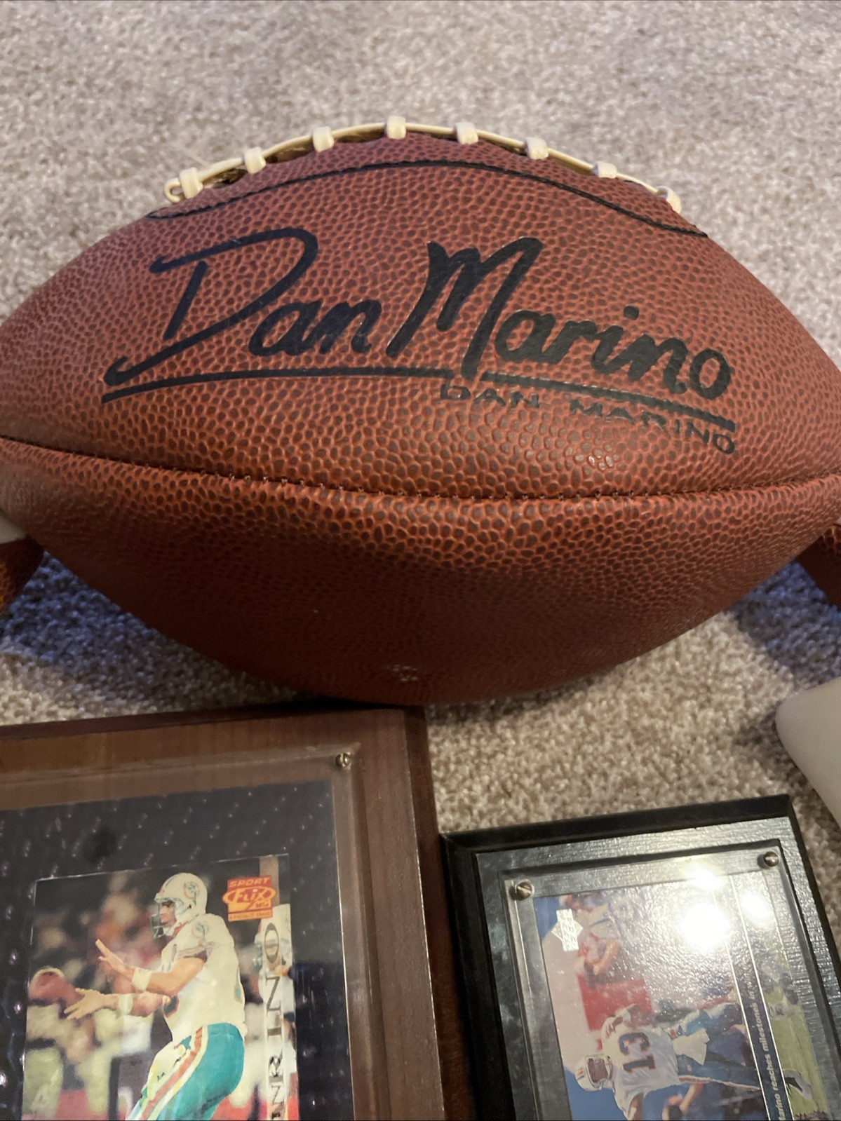 Huge VINTAGE Miami Dolphins Dan Marino Memorabilia Super Fan Lot Football 80s 90