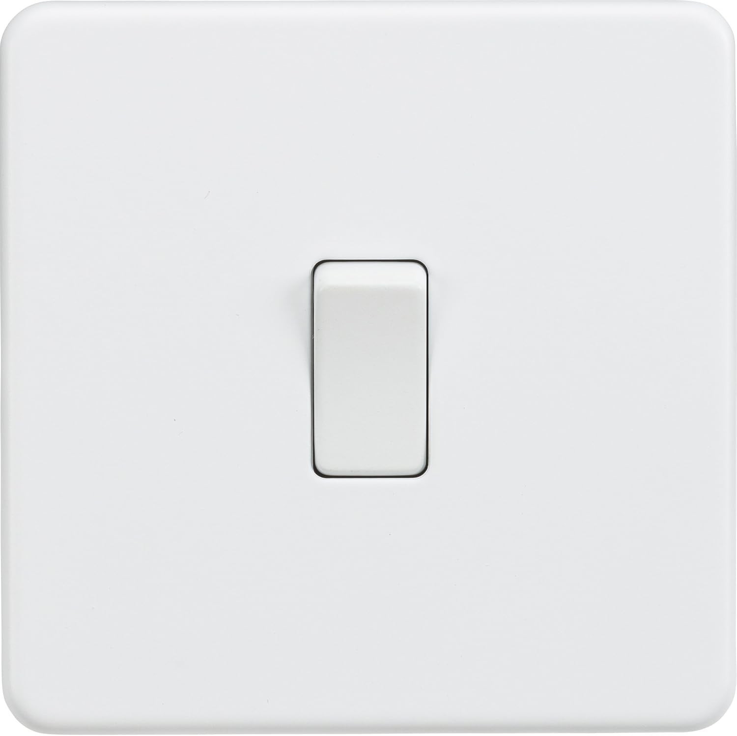 Knightsbridge SF8341MW 20A DP Switch 1G Screwless White Wall Metal Plate Clamp