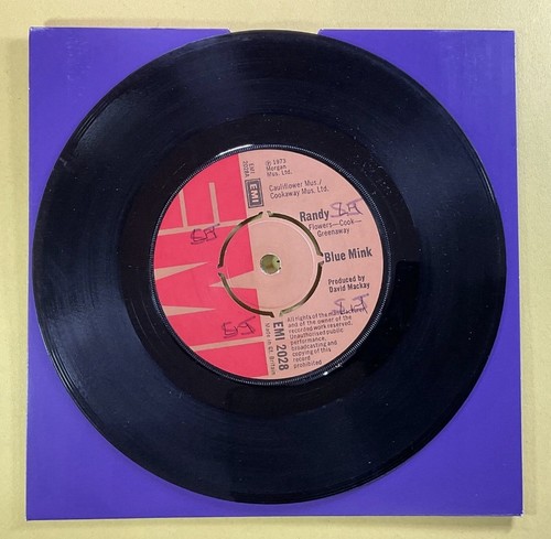 BLUE MINK, 7" Single record, By The Devil (I Was Tempted)/Can't Get The Answer - Foto 2 di 2