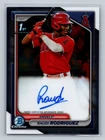 Raudi Rodriguez 2024 Bowman Chrome 1st Auto #CPA-RR Angels