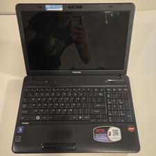 Toshiba Satellite C655D 15" Laptop AMD C60 NO HDD/Battery/RAM/Power Cable WYSIWG
