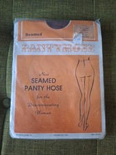 Vintage Seabreeze Hosiery Seamed Panty Hose Suntan Med/Tall 10 11