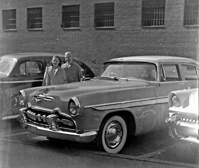 1950s Chevrolet Car Snapshot Photo Negatives 2.25 Square Lot of 4 A9K