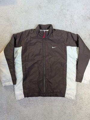 Nike Puffer Vintage 90s White Tag Red Swoosh Jacke Größe M/L