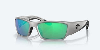 Costa Del Mar Corbina Pro Metallic Silver/Green Mirror 580G Polarized Sunglasses